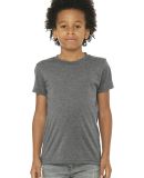 3413Y Bella + Canvas Youth Triblend Jersey Short S in Grey triblend