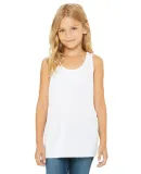 8800Y Bella + Canvas Youth Flowy RacerbackTank WHITE