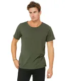 3014 Bella + Canvas Raw Neck Tee in Military green