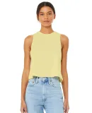 6682 Women's Racerback Cropped Tank Crop Top  in Hth frnch vanlla