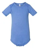 100B Bella + Canvas Baby Short Sleeve Onesie in Hthr colum blue