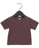 3001B Bella + Canvas Baby Short Sleeve Tee in Heather maroon