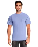 Next Level 7415 Inspired Dye Pocket Crew in Peri blue