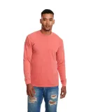 Next Level 7451 Inspired Dye Long Sleeve Pocket Cr in Guava