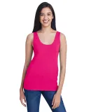 49 2420L Women's Stretch Tank in Hot pink