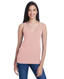 49 2420L Women's Stretch Tank in Dusty rose