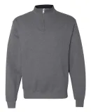 50 LSF95R Women's SofSpun® Quarter-Zip Sweatshirt Charcoal Heather