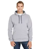 50 SF77R Sofspun® Microstripe Hooded Pullover Swe Grey Stripe