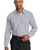 382 SY50 Red Kap Long Sleeve Solid Ripstop Shirt in Grey
