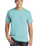 Gildan H300 Hammer Short Sleeve T-Shirt with a Poc in Lagoon blue