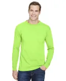 301 3055 Union-Made Long Sleeve T-Shirt with a Poc in Lime green