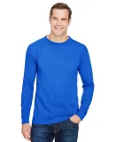 301 3055 Union-Made Long Sleeve T-Shirt with a Poc in Royal blue