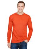 301 3055 Union-Made Long Sleeve T-Shirt with a Poc in Orange