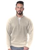 301 920 USA-Made Quarter-Zip Pullover Sweatshirt in Cream