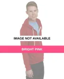 301 875 Unisex Full Zip Fleece Hoodie Bright Pink