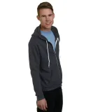 301 875 Unisex Full Zip Fleece Hoodie Charcoal Heather