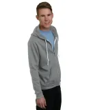 301 875 Unisex Full Zip Fleece Hoodie Dark Ash