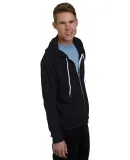 301 875 Unisex Full Zip Fleece Hoodie Black