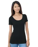 301 3405 Women's Scoop Neck Tee Black