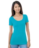 301 3405 Women's Scoop Neck Tee Turquoise