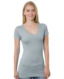 301 3407 Women's V-Neck Tee in Dark ash