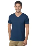 301 5025 V-Neck in Heather navy