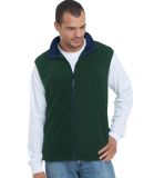 301 1120 Full Zip Fleece Vest Forest Green