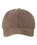 Mega Cap 7601 Pigment Dyed Cotton Twill Cap in Chocolate