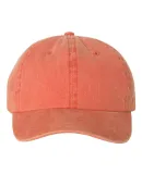 Mega Cap 7601 Pigment Dyed Cotton Twill Cap in Orange