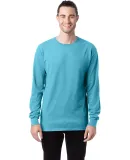 Comfort Wash GDH200 Garment Dyed Long Sleeve T-Shi in Freshwater