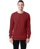 Comfort Wash GDH200 Garment Dyed Long Sleeve T-Shi in Cayenne