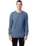 Comfort Wash GDH200 Garment Dyed Long Sleeve T-Shi in Saltwater