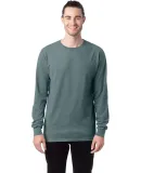 Comfort Wash GDH200 Garment Dyed Long Sleeve T-Shi in Cypress green