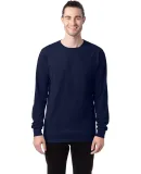 Comfort Wash GDH200 Garment Dyed Long Sleeve T-Shi in Navy