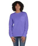 Comfort Wash GDH250 Garment Dyed Long Sleeve T-Shi in Lavender