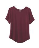 Jerzees 442W Women's Polyester Mesh Sport Shirt in Maroon