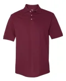 Jerzees 443M Easy Care Double Mesh Ringspun Pique  Maroon