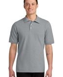 Jerzees 443M Easy Care Double Mesh Ringspun Pique  in Athletic heather