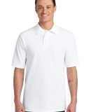 Jerzees 443M Easy Care Double Mesh Ringspun Pique  in White