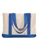 Liberty Bags 8869 11 Ounce Cotton Canvas Tote in Natural/ royal