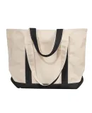 Liberty Bags 8871 16 Ounce Cotton Canvas Tote in Natural/ black