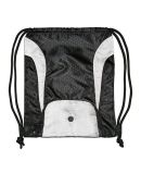Liberty Bags 8890 Santa Cruz Drawstring Pack With  in Black/ white
