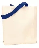 Liberty Bags 9868 Jennifer Cotton Canvas Tote NATURAL/ NAVY