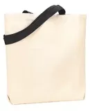 Liberty Bags 9868 Jennifer Cotton Canvas Tote NATURAL/ BLACK