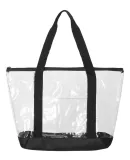 Liberty Bags 7009 Clear Boat Tote BLACK