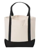 Liberty Bags 8867 Seaside Cotton Canvas Tote BLACK