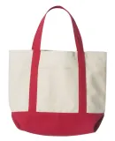 Liberty Bags 8867 Seaside Cotton Canvas Tote RED
