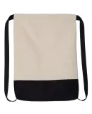Liberty Bags 8876 10 Ounce Cotton Canvas Contrast  NATURAL/ BLACK