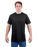 Tultex 241 Unisex Ultra Blend Poly-Rich Tee in Black