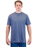 Tultex 241 Unisex Ultra Blend Poly-Rich Tee in Heather denim